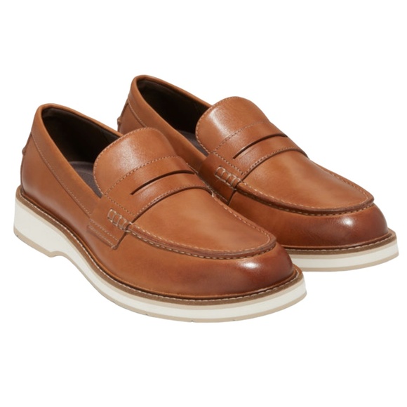COLE HAAN TAN OSBORN GRAND 360 PENNY LOAFER main image 4